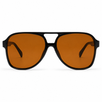 Women's oversized aviator sunglasses with double bridge 2