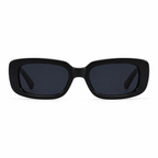 Women's rectangle sunglasses with chunky frame and wide temples 3